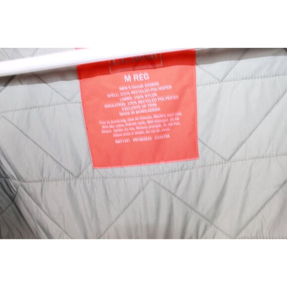 LL Bean Wildcat Waterproof Insulated Ski Jacket Orange Navy Size Medium - Picture 8 of 12